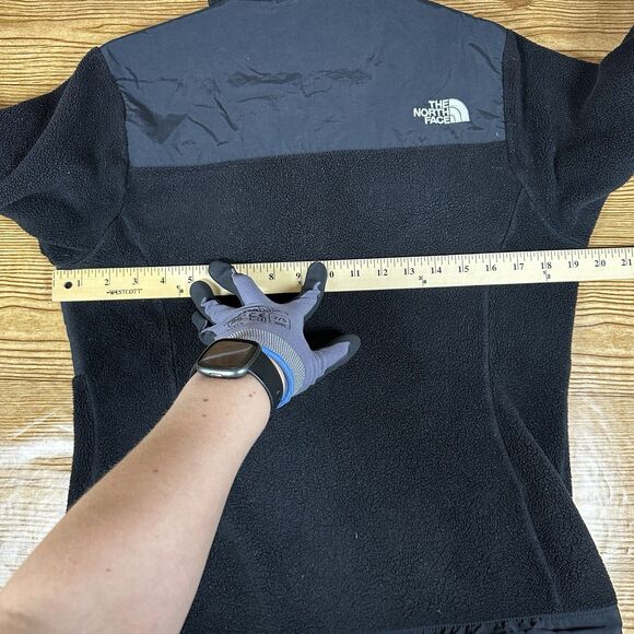 The North Face Denali Jacket Women's M Polartec Black Pockets Mock Neck Full Zip - Picture 9 of 16